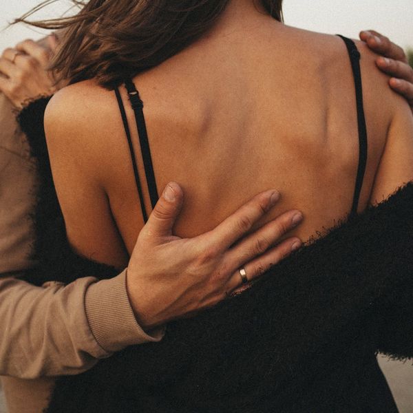 Man stretching his back feeling energetic and refreshed.